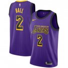 Men's Lonzo Ball #2 Los Angeles Lakers 2019/20 Swingman Jersey City Edition Purple