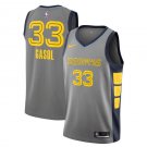 Men's Marc Gasol #33 Memphis Grizzlies Swingman Jersey City Edition Gray