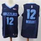 Men's Ja Morant #12 Memphis Grizzlies Swingman Jersey Navy Icon Edition