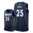 Men's Derrick Rose #25 Minnesota Timberwolves Swingman Jersey Navy Icon Edition
