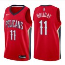 Men's Jrue Holiday #11 New Orleans Pelicans Swingman Jersey Red Association Edition