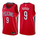 Men's Rajon Rondo #9 New Orleans Pelicans Swingman Jersey Red Association Edition