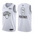 Men's Kristaps Porzingis #6 New York Knicks 2018 All-Star Game Swingman Jersey White