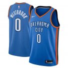 Men's Russell Westbrook #0 Oklahoma City Thunder Swingman Jersey Blue Icon Edition