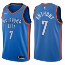 Men's Carmelo Anthony #7 Oklahoma City Thunder Swingman Jersey Blue Icon Edition