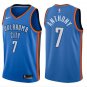 Men's Carmelo Anthony #7 Oklahoma City Thunder Swingman Jersey Blue Icon Edition