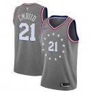 Men's Joel Embiid #21 Philadelphia 76ers Swingman Jersey City Edition Gray