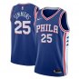 Men's Ben Simmons #25 Philadelphia 76ers Swingman Jersey Blue Icon Edition