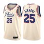 Men's Ben Simmons #25 Philadelphia 76ers Swingman Jersey City Edition Natural