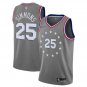 Men's Ben Simmons #25 Philadelphia 76ers Swingman Jersey City Edition Gray