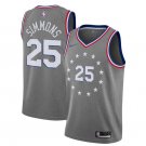 Men's Ben Simmons #25 Philadelphia 76ers Swingman Jersey Earned Edition White