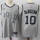 Men's DeMar DeRozan #10 San Antonio Spurs Swingman Jersey Silver Statement Edition