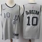 Men's DeMar DeRozan #10 San Antonio Spurs Swingman Jersey Silver Statement Edition