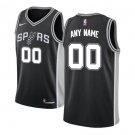 Custom Men's San Antonio Spurs Swingman Jersey Black Icon Edition