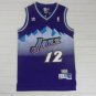 Men's John Stockton #12 Utah Jazz Throwback Jersey Purple