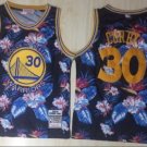 Men's Stephen Curry #30 Golden State Warriors Ness Floral Fashion Jersey