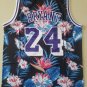 Men's Kobe Bryant #24 Los Angeles Lakers Ness Floral Fashion Jersey