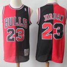 Men's Michael Jordan #23 Chicago Bulls Hardwood Classics Swingman Jersey Black Red