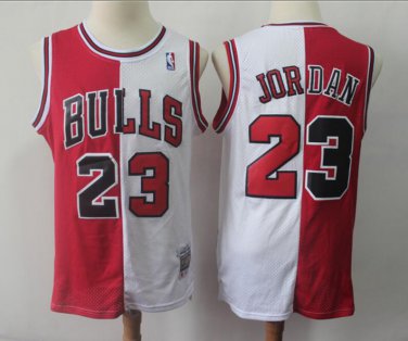 Men's Michael Jordan #23 Chicago Bulls Hardwood Classics Swingman Jersey Red White