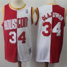 Men's Hakeem Olajuwon #34 Houston Rockets Hardwood Classics Swingman Jersey Red White