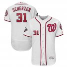Men's Max Scherzer #31 Washington Nationals 2019 World Series Bound Flex Base Team Jersey White