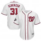 Men's Max Scherzer #31 Washington Nationals 2019 World Series Bound Cool Base Player Jersey White