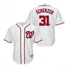 Men's Max Scherzer #31 Washington Nationals Cool Base Player Jersey White