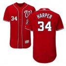 Men's Bryce Harper #34 Washington Nationals Flex Base Team Jersey Red