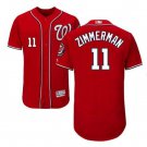 Men's Ryan Zimmerman #11 Washington Nationals Flex Base Team Jersey Red