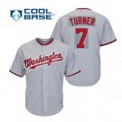 Men's Trea Turner #7 Washington Nationals Cool Base Player Jersey Gray