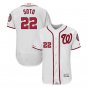Men's Juan Soto #22 Washington Nationals Flex Base Team Jersey White