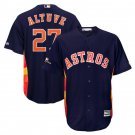 Men's Jose Altuve #27 Houston Astros 2019 Postseason Cool Base Player Jersey Navy