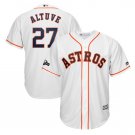 Men's Jose Altuve #27 Houston Astros 2019 Postseason Cool Base Player Jersey White