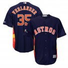 Men's Justin Verlander #35 Houston Astros 2019 Postseason Cool Base Player Jersey Navy