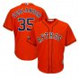 Men's Justin Verlander #35 Houston Astros 2019 Postseason Cool Base Player Jersey Orange