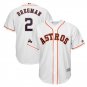 Men's Alex Bregman #2 Houston Astros 2019 Postseason Cool Base Player Jersey White