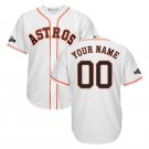 Custom Men's Houston Astros 2019 Postseason Cool Base Jersey White