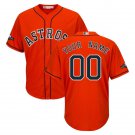 Custom Men's Houston Astros 2019 Postseason Cool Base Jersey Orange