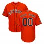 Custom Men's Houston Astros 2019 Postseason Cool Base Jersey Orange