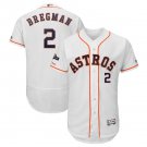 Men's Alex Bregman #2 Houston Astros 2019 Postseason Flex Base Team Jersey White