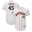 Men's Gerrit Cole #45 Houston Astros 2019 Postseason Flex Base Team Jersey White