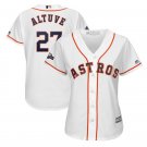 Women's Jose Altuve #27 Houston Astros 2019 Postseason Cool Base Player Jersey White