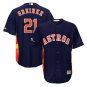Men's Zack Greinke #21 Houston Astros 2019 Postseason Cool Base Player Jersey Navy