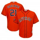 Men's Zack Greinke #21 Houston Astros 2019 Postseason Cool Base Player Jersey Orange