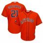 Men's Zack Greinke #21 Houston Astros 2019 Postseason Cool Base Player Jersey Orange