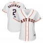 Women's Alex Bregman #2 Houston Astros 2019 Postseason Cool Base Player Jersey White