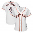 Women's George Springer #4 Houston Astros 2019 Postseason Cool Base Player Jersey White