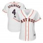 Women's George Springer #4 Houston Astros 2019 Postseason Cool Base Player Jersey White