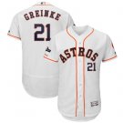 Men's Zack Greinke #21 Houston Astros 2019 Postseason Flex Base Team Jersey White