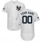 Custom Men's New York Yankees 2019 Postseason Flex Base Team Jersey White